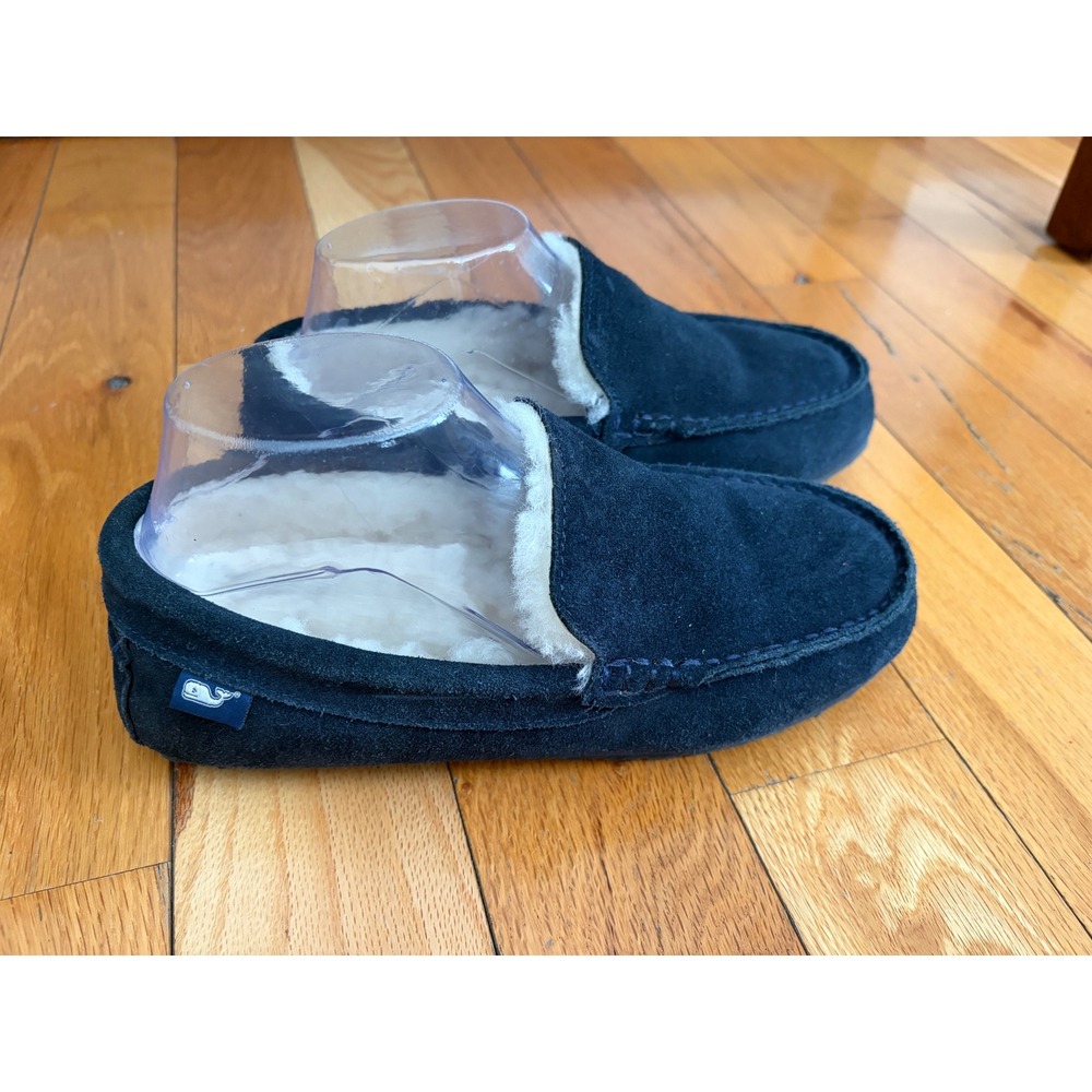 Vineyard Vines Blue Lounge Moccasins Slippers Mens 7 NWOT